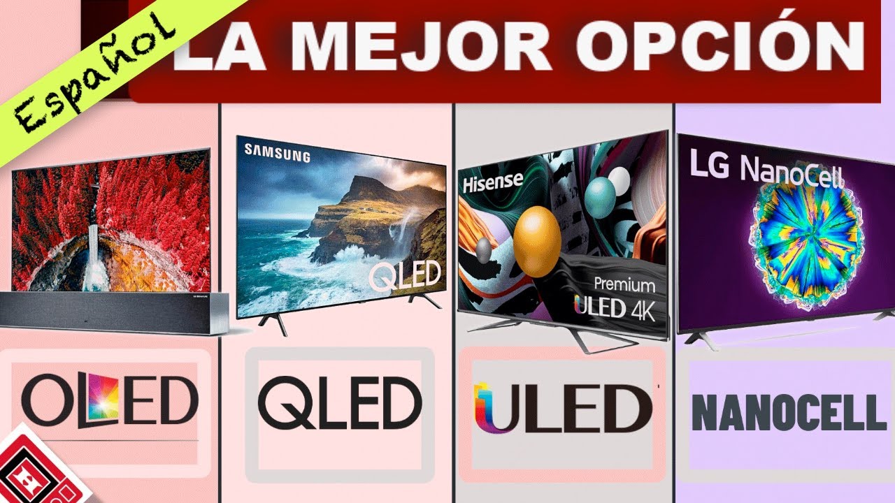 QLED vs ULED vs OLED vs NANOCELL vs LED | el mejor televisor para comprar