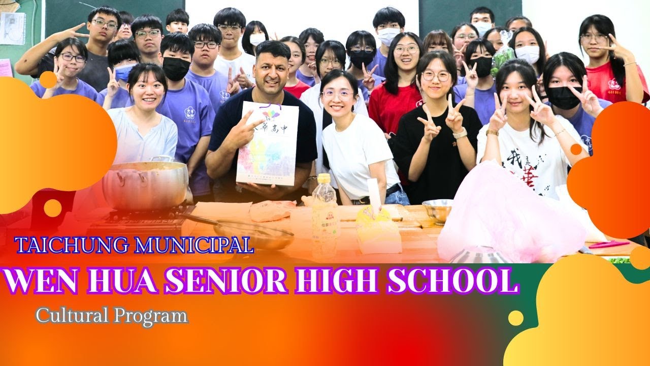 Sharing My Culture at Taichung Municipal Wen Hua Senior High School 🇵🇰🇹🇼