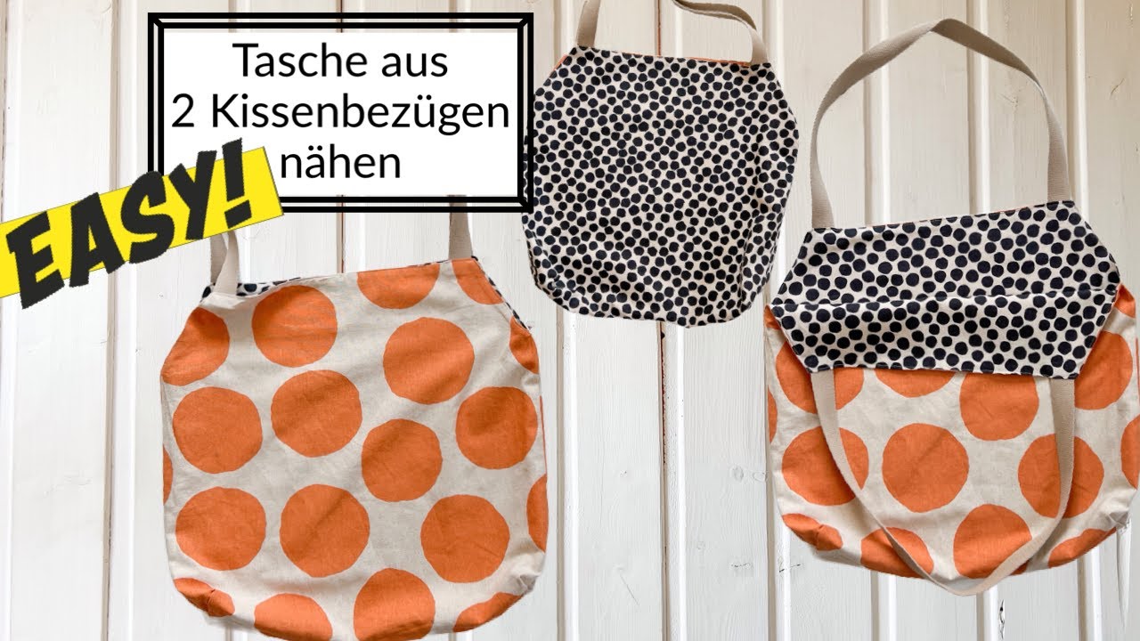 ✂️ schöne Tasche zum Wenden nähen, kostenlose Anleitung, mit Untertiteln