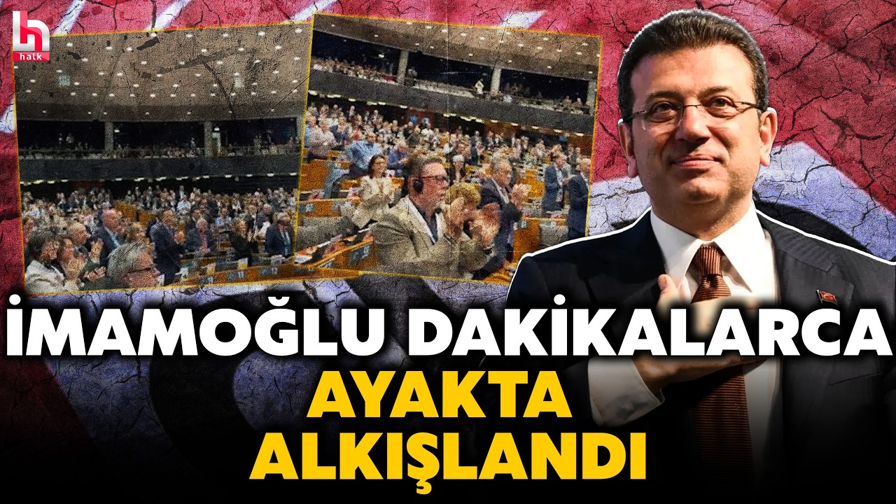 AVRUPA’DA İMAMOĞLU RÜZGARI! Brüksel’de Ekrem İmamoğlu adına Pawel Adamowicz ödülünü Nuri Aslan aldı!