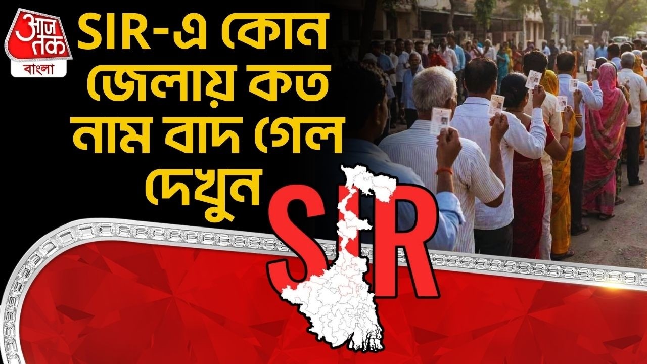 SIR-এ কোন জেলায় কত নাম বাদ গেল দেখুন | Bengal SIR | Election Commission Of India | West Benagal