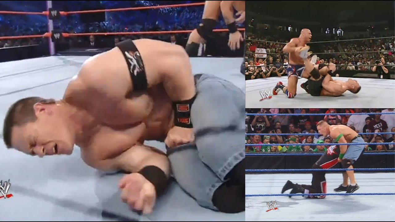 Low blow on John Cena  (compilation)