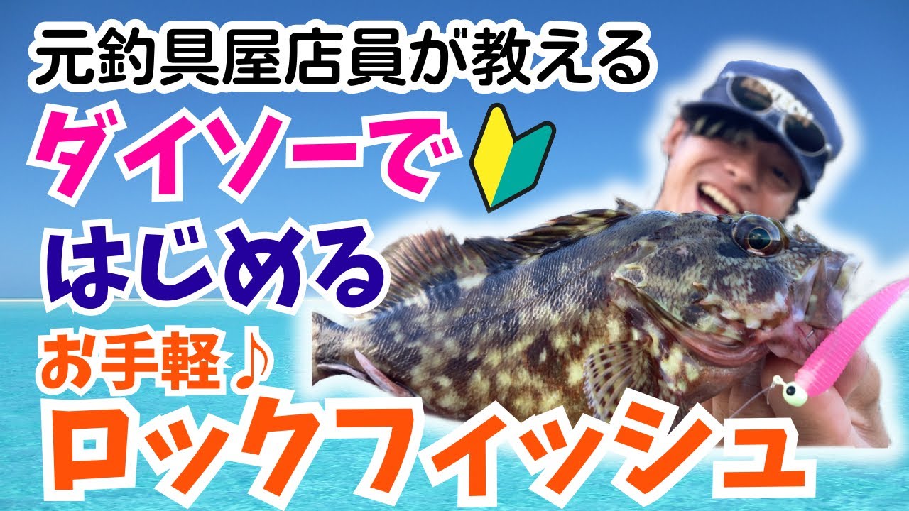 【釣り入門】ダイソー釣具でロックフィッシュを釣ろう！ #釣り #ダイソー #fishing