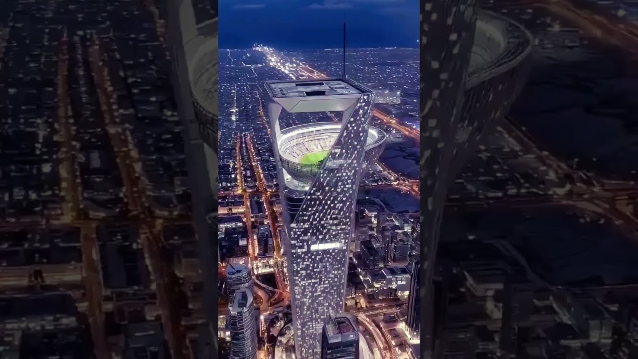 new football stadium at Dubai #viral #football #dubai #fifa #omi #shorts #shortvideos #2025