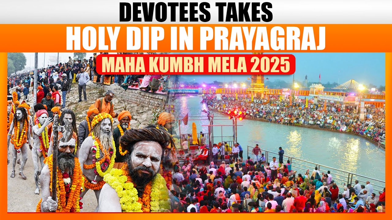 LIVE: Maha Kumbh 2025 | Devotees Takes Holy Dip in Prayagraj | Kumbh Mela 2025 Day-4 | Uttar Pradesh