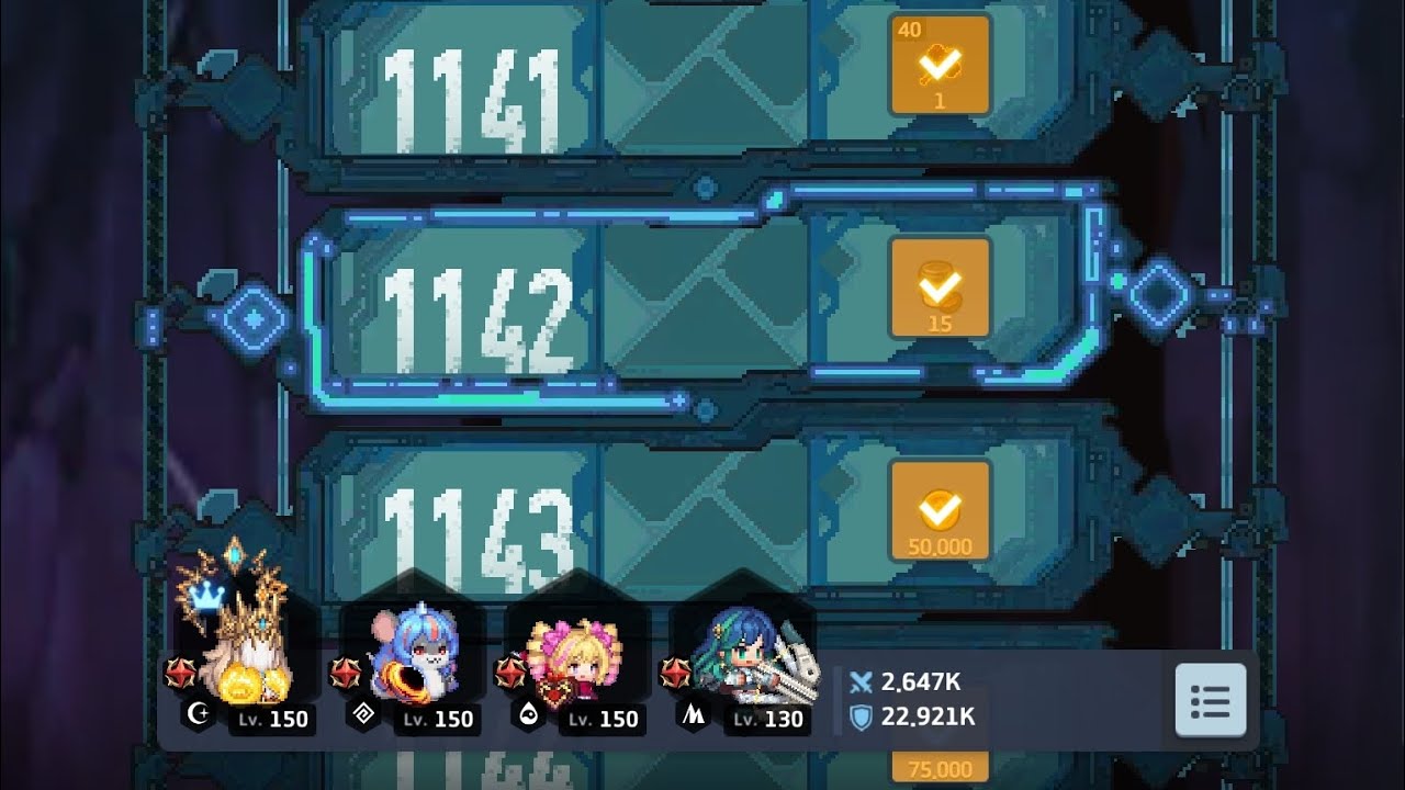 Orbital Lift floor 1138-1142 | Guardian Tales