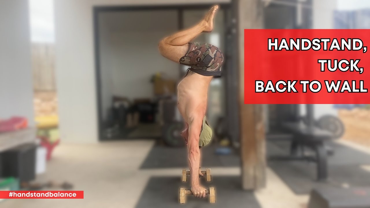 Back-to-Wall Tuck Handstand for Balance