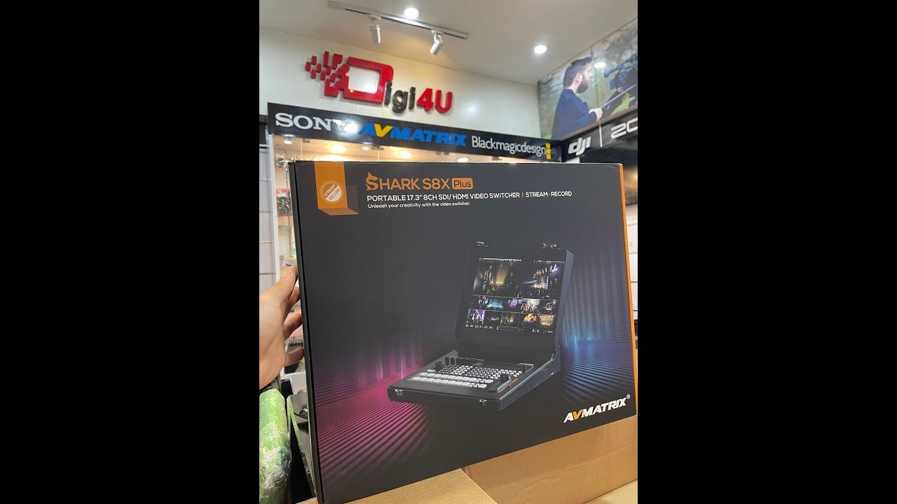 Reviewer  Bàn trộn Avmatrix SHARK S8X PLUS - 8 kênh SDI/HDMI LCD FHD 17.3 inch tại Digi4U - Camera.