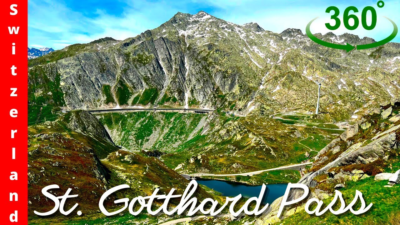 Вождение в Швейцарии Spectacular View / Gotthard Pass / 360 / VR / 4K / 5K / ASMR