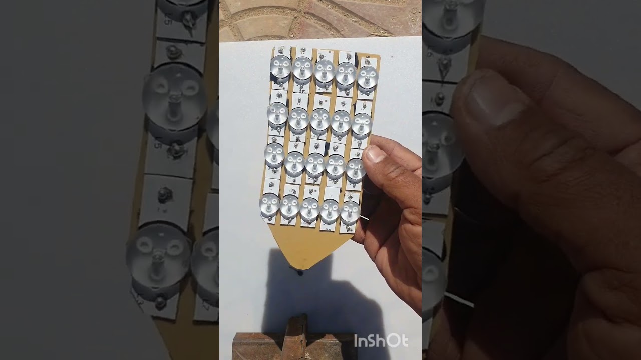 الاستفاده من الشاشة المكسوره لعمل كشاف قوي 12v Dc