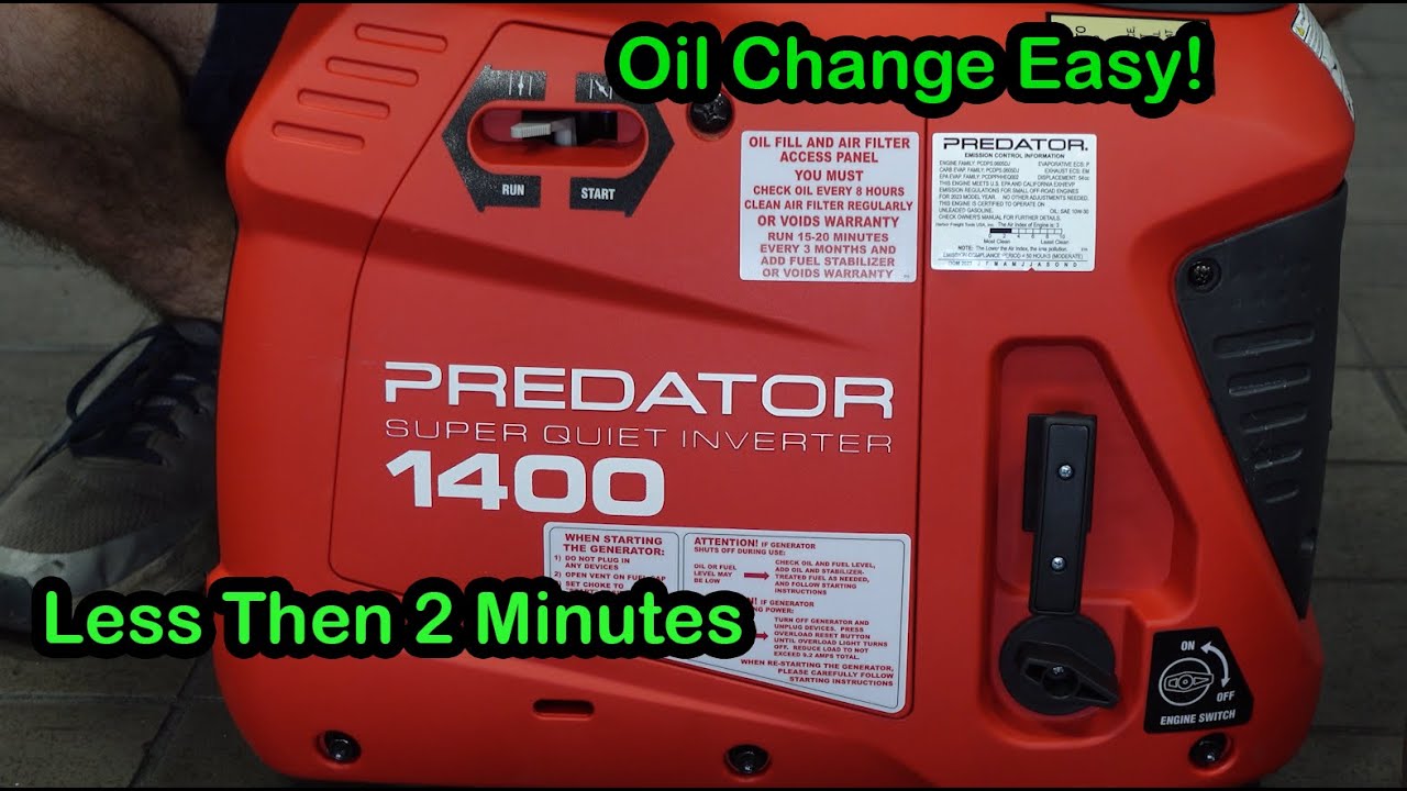 How To Change The Oil In Your Generator!