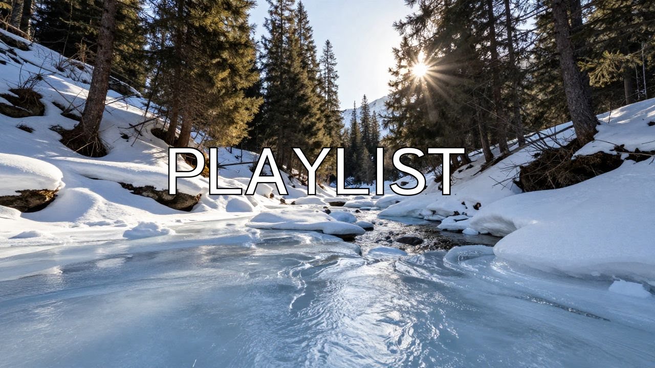 "Spring Awakening in a Frozen Valley – Relaxing Jazz Piano & Melting Snow Sounds for Calm & Focus