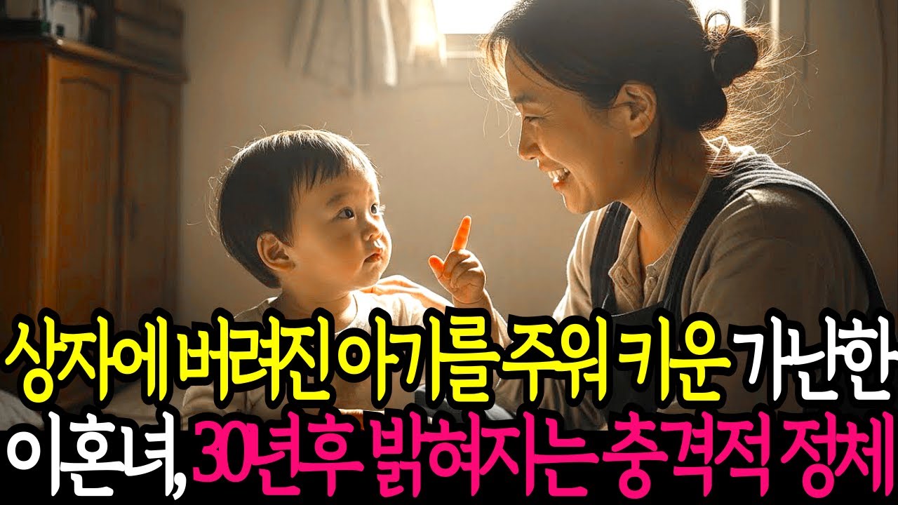 상자에 버려진 아기를 주워 키운 가난한 이혼녀, 30년 후 운명같은 재회로 충격적 정체가 밝혀지는데..|노후사연|오디오북|사연라디오|감동사연|