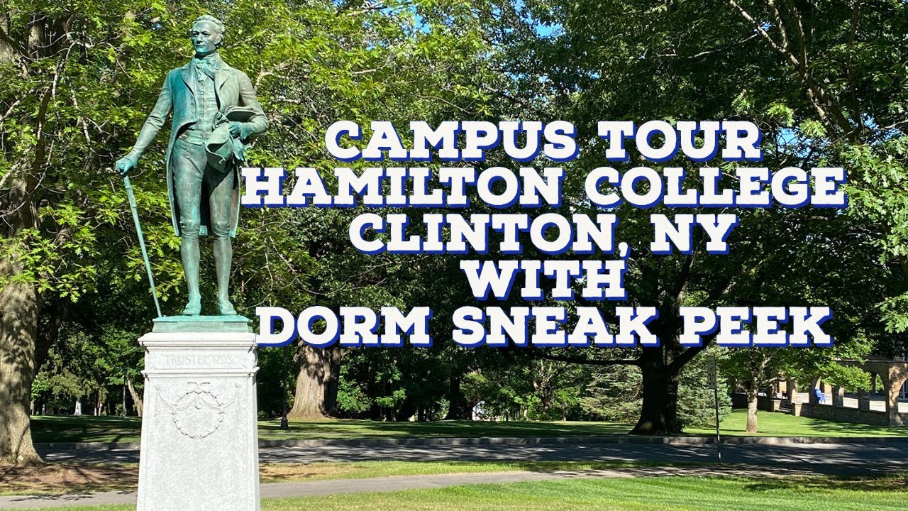 College Outdoor Campus Tour: Hamilton College, Clinton NY. With Dorm Sneak Peek, Upstate New York