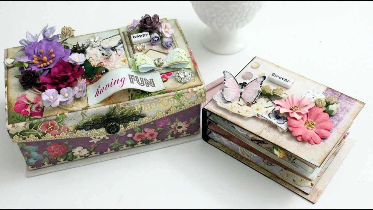 Tutorial | DIY Mini Album inside an altered music box | Aola DIY