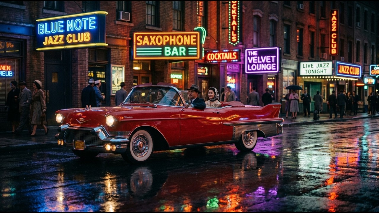 1950s Jazz Club Night | Vintage Bebop, Smooth Trumpet & Late Night Lounge