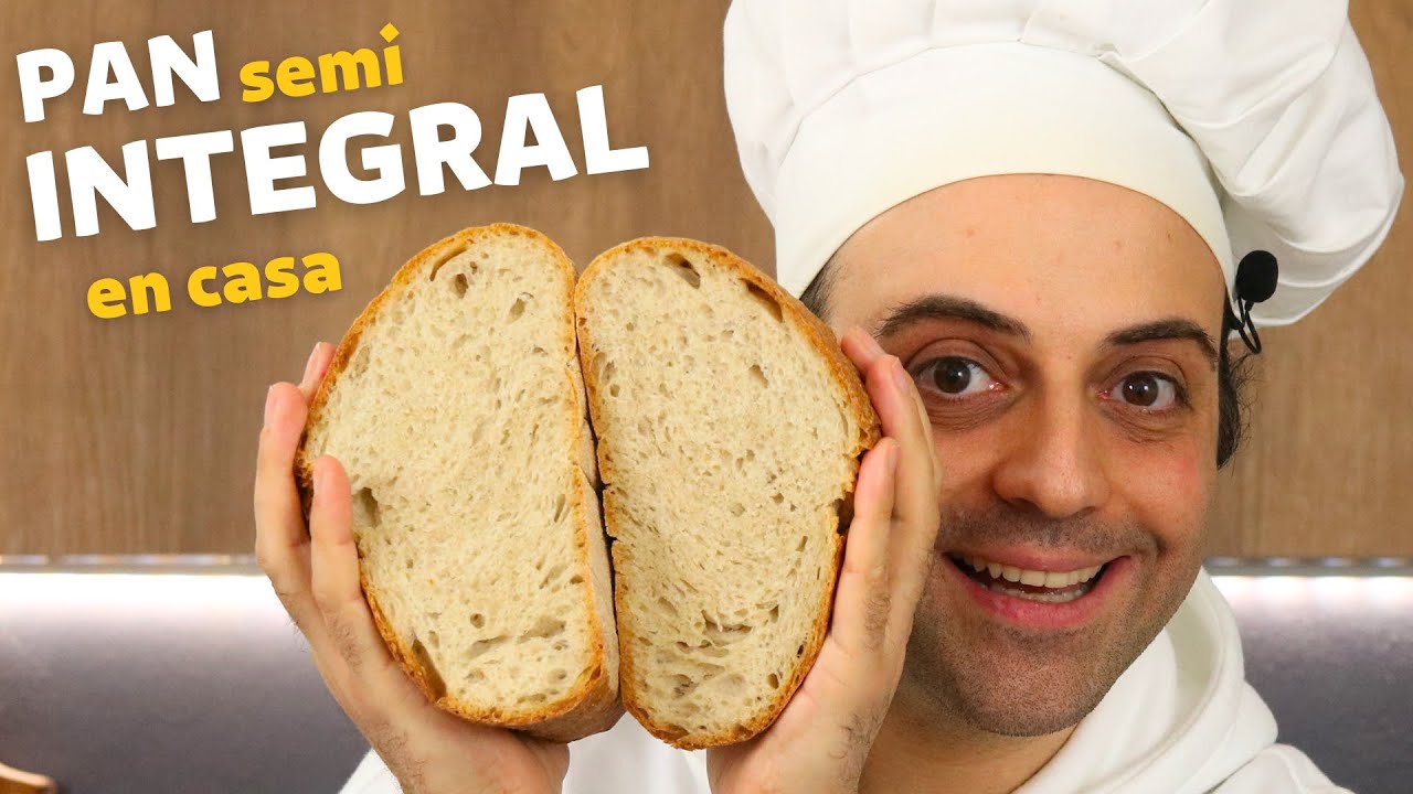 C&oacute;mo hacer PAN SEMI INTEGRAL CASERO en el horno de casa 🍞 Receta f&aacute;cil, saludable y deliciosa