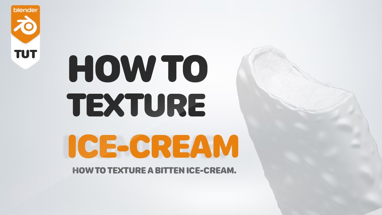 How To Model A Bitten Icecream [ TEXTURING]