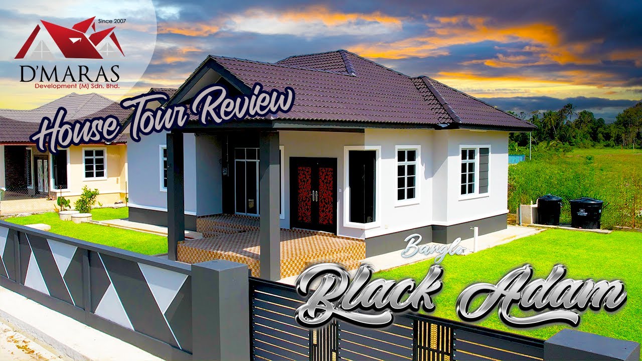 HOUSE TOUR BANGLO BLACK ADAM | Banglo 4 Bilik 3 Tandas