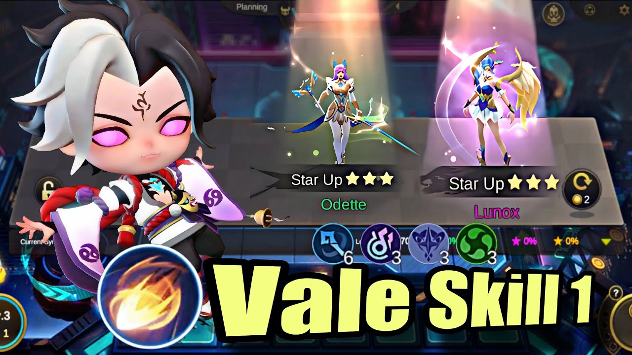 VALE SKILL 1 WITH MAGE SYNERGY 🔥 BEST COMBO | HOW TO PLAY VALE MAGIC CHESS BEST SYNERGY