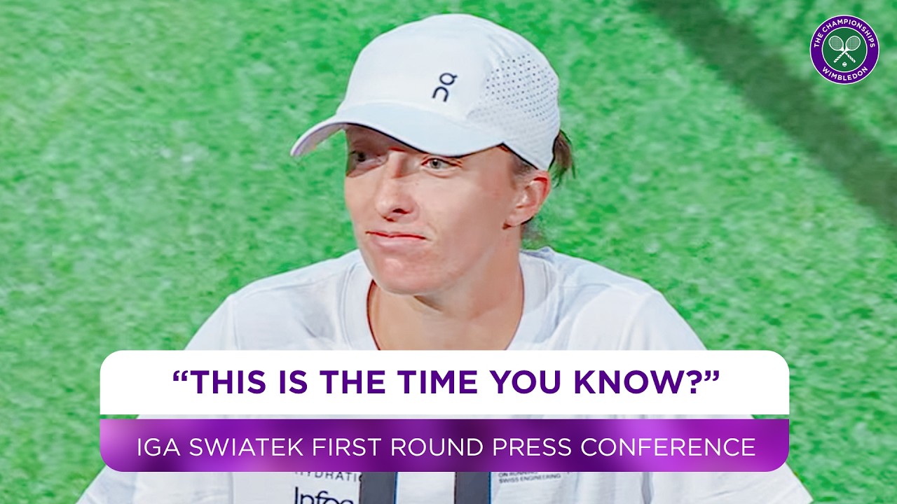 Iga Swiatek reacts to her thrilling opening match | First Round Press Conference | Wimbledon 2026