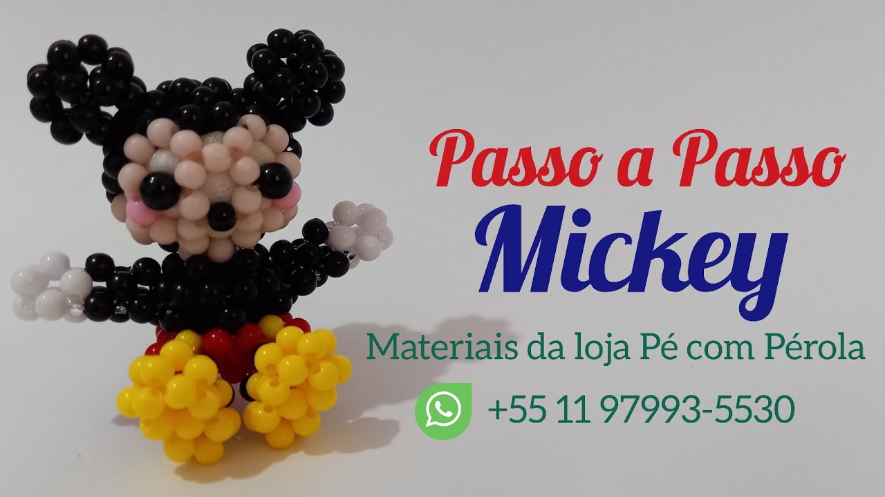 Miçangando do zero #28 - Mickey 3/3 (Filmagem Sem Flash)