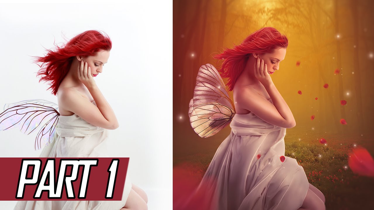 Photoshop Tutorial : Making Fantasy Girl Manipulation Scene Effect PART 1