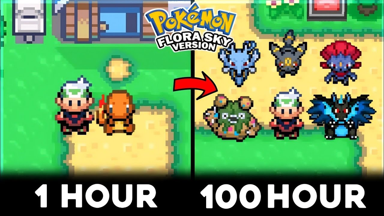 Я играл в Pokemon Flora Sky 100 часов | Чемпион Meri 🏆 Путешествие Банне ки