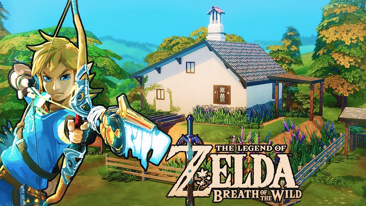 🧚‍♀️🐴I built LINK'S House from Breath of the Wild! 🐔⚔ | Sims 4 Speedbuild 🛠
