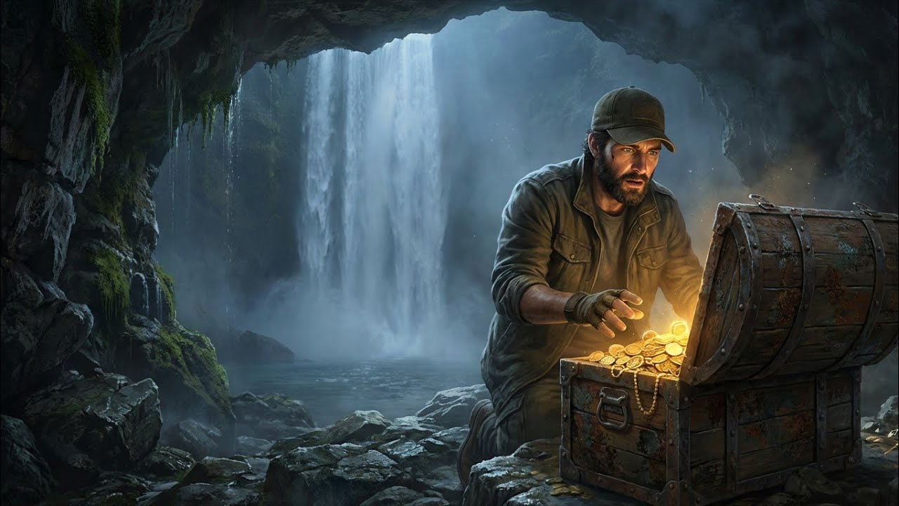 This Waterfall Was Hiding an Ancient Treasure | Solo Cave Survival
