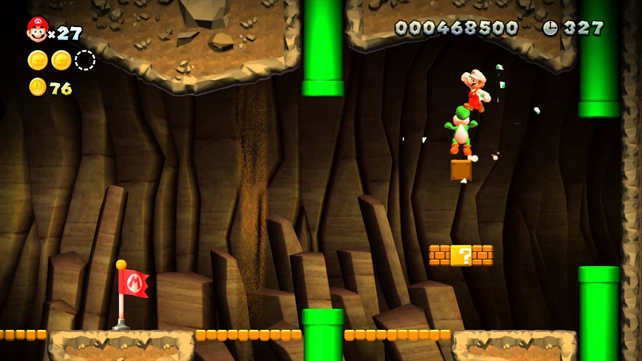 New Super Mario Bros. U 100% Walkthrough Part 3 - World 2 - Layer-Cake Desert (2-1, 2-2, 2-3, 2-T)
