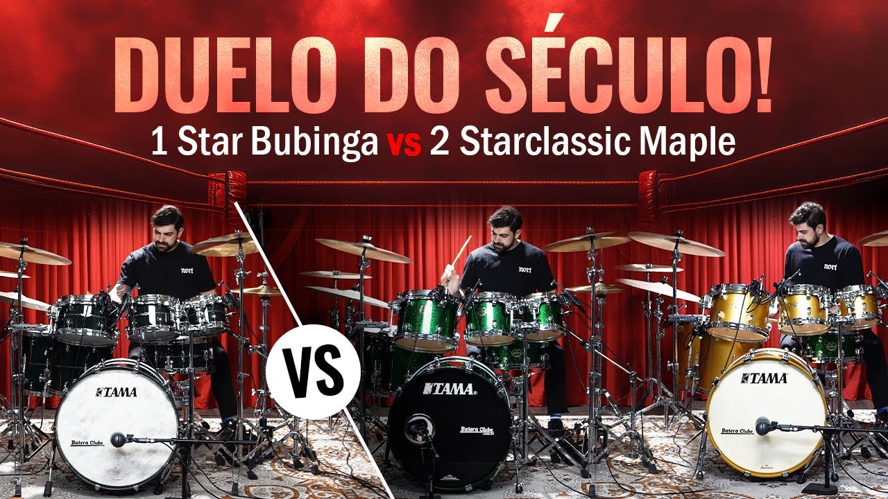 DUELO de 3 TAMA Top! Star Bubinga vs 2 Starclassic Maple