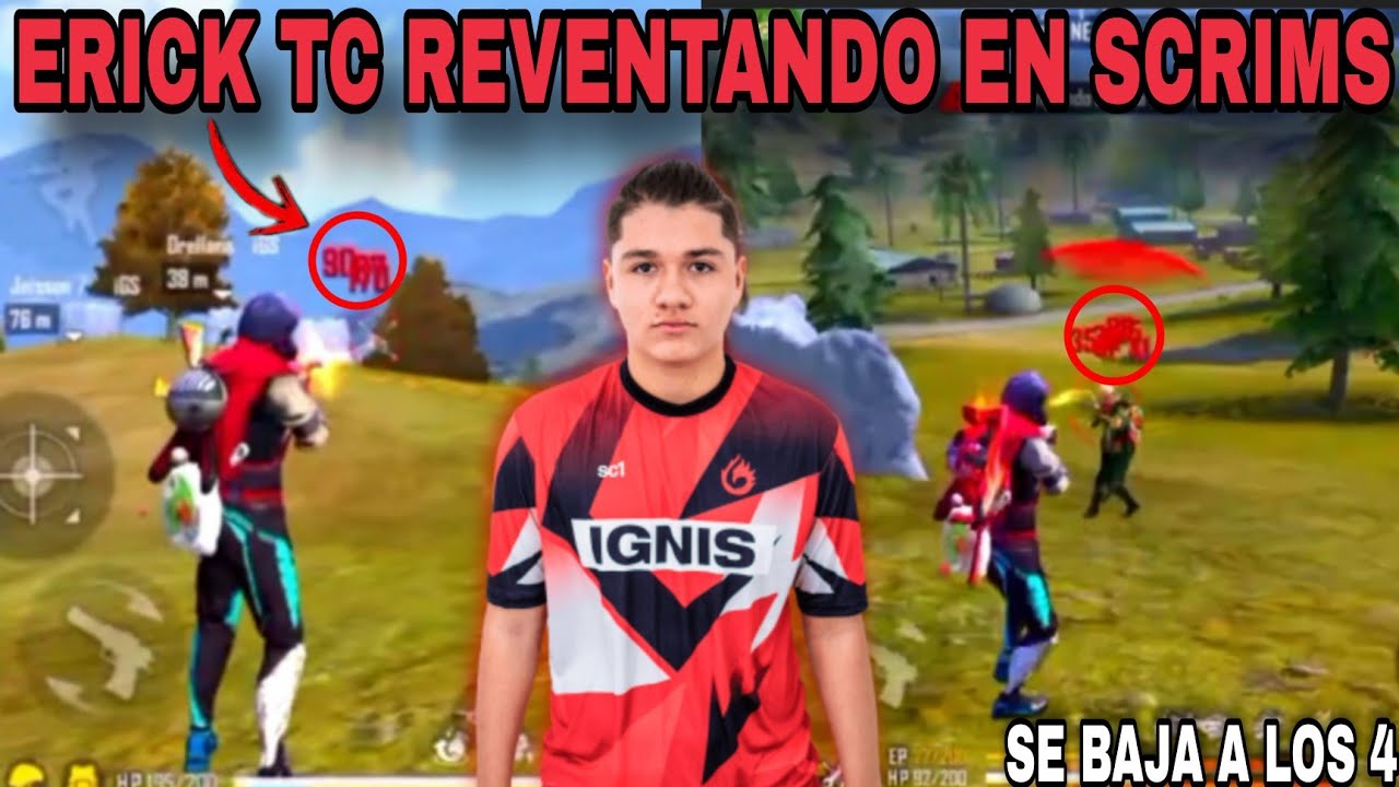 😳 ERICK TC Reventando en Scrim con NASCARY,CARLOS Y ORELLANA🔥LAS MEJORES JUGADAS DE ERICK TC 🤯