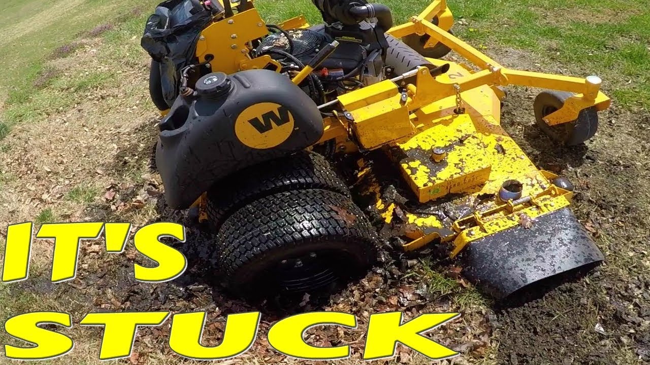 Shocking Mower Demo, The Baddest Machine Got Stuck In Mud