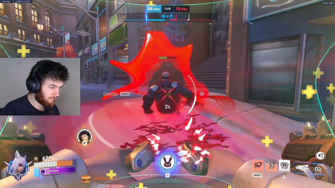 DAFRAN D.VA OVERWATCH 2 GAMEPLAY SEASON 20 TOP 500