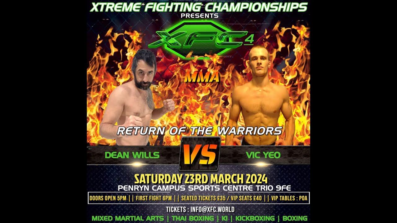 Vic Yeo vs Dean Wills at XFC 4 - Return Of The Warriors - Sponsored by Coast 2 Coast Security