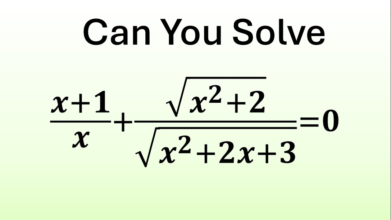 99% Can't Solve This Math Challenge? | An Amazing Algebra Problem