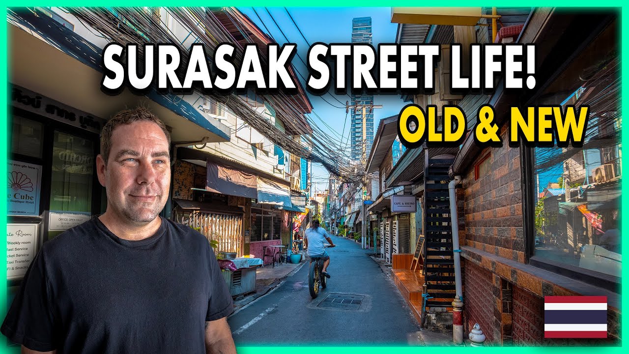 BANGKOK RAW: Surasak BTS Walking Tour 🇹🇭 | Local Life in Silom's Historic District