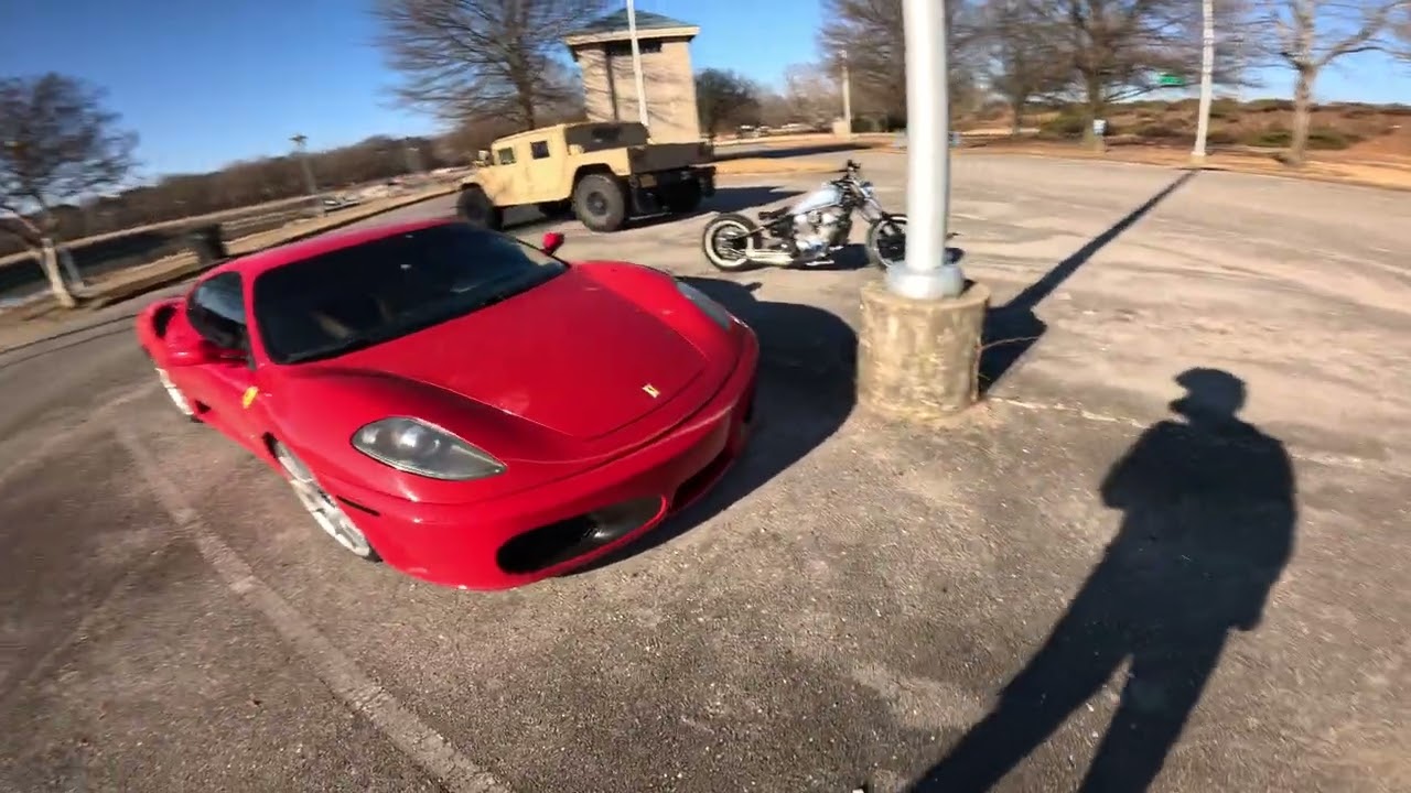 Riding to work on Hardtail Bobber / Ferrari and H1 spotted / ASMR