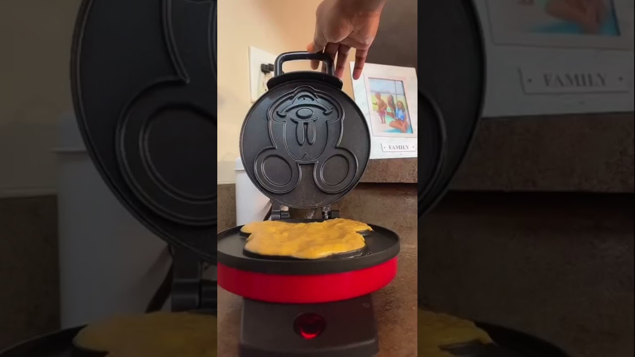 Breakfast For My Kiddos Sweet Potato Mickey Mouse Pancakes #satisfying #shorts