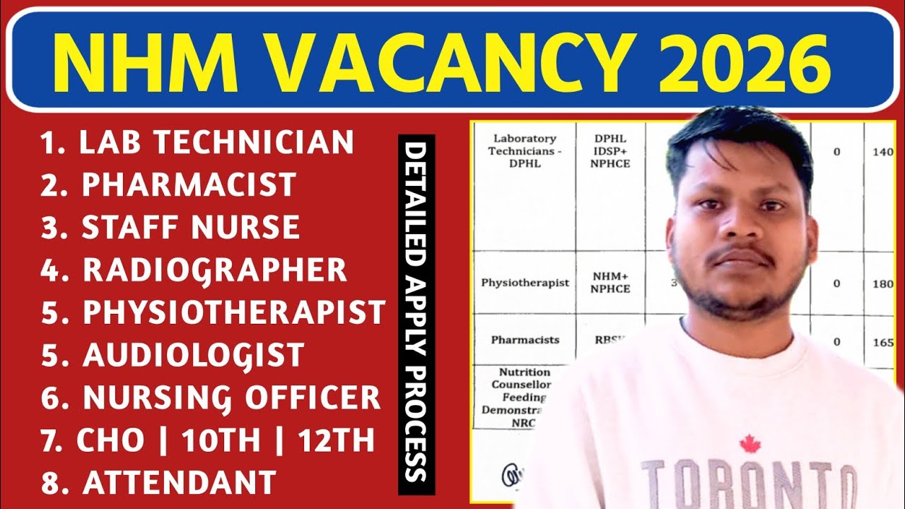 Nhm New Vacancy 2026 | Nhm New Recruitment 2026 | lab technician vacancy 2026 | pharmacist vacancy |