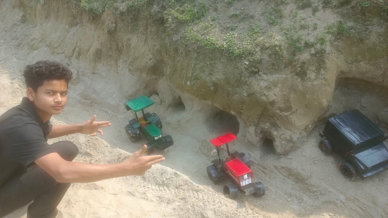 John Deere tractor Swaraj tractor trolley mein mitti load #Videos#You Tube 