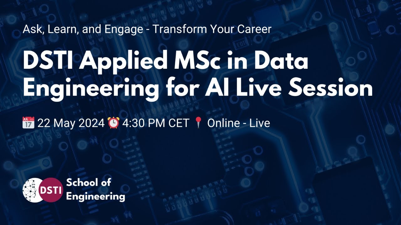 📢 The Path with DSTI's Applied MSc in Data Engineering: From Data to AI