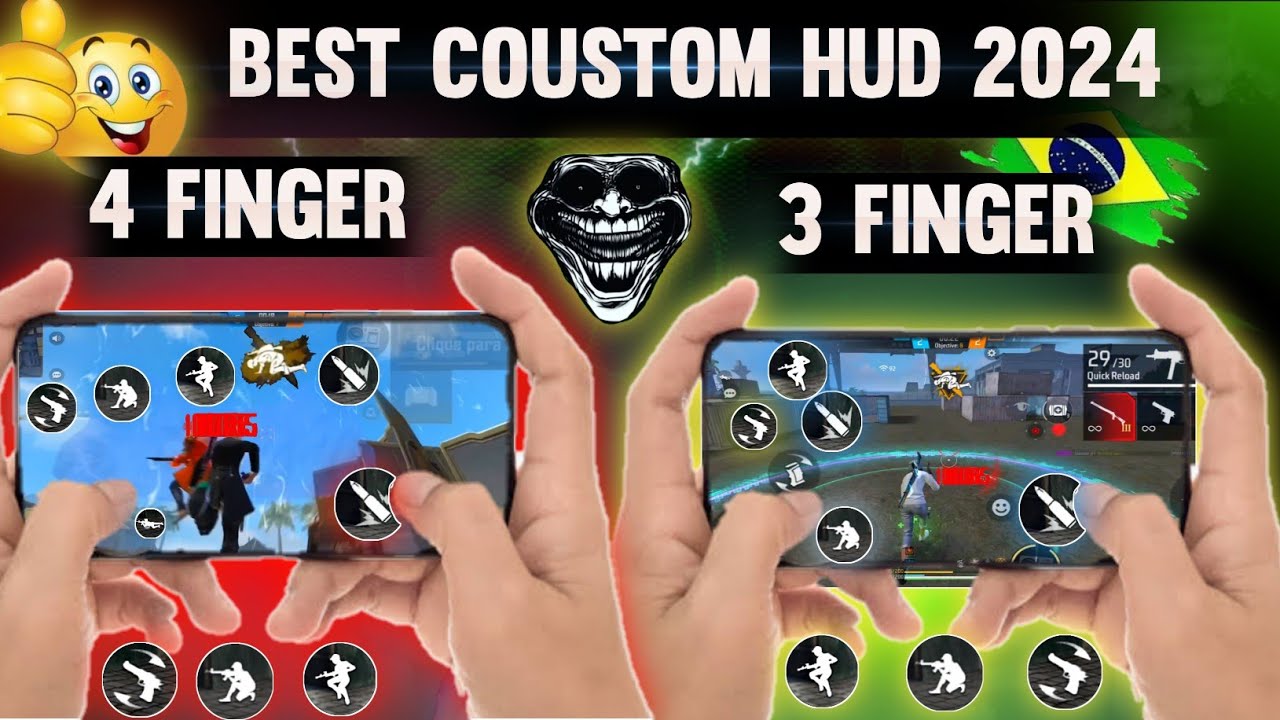 3 Finger HUD vs 4 Finger ⚙️☠️| How To Start 3 Finger Claw In Free Fire 3 finger hud Tips And Tricks