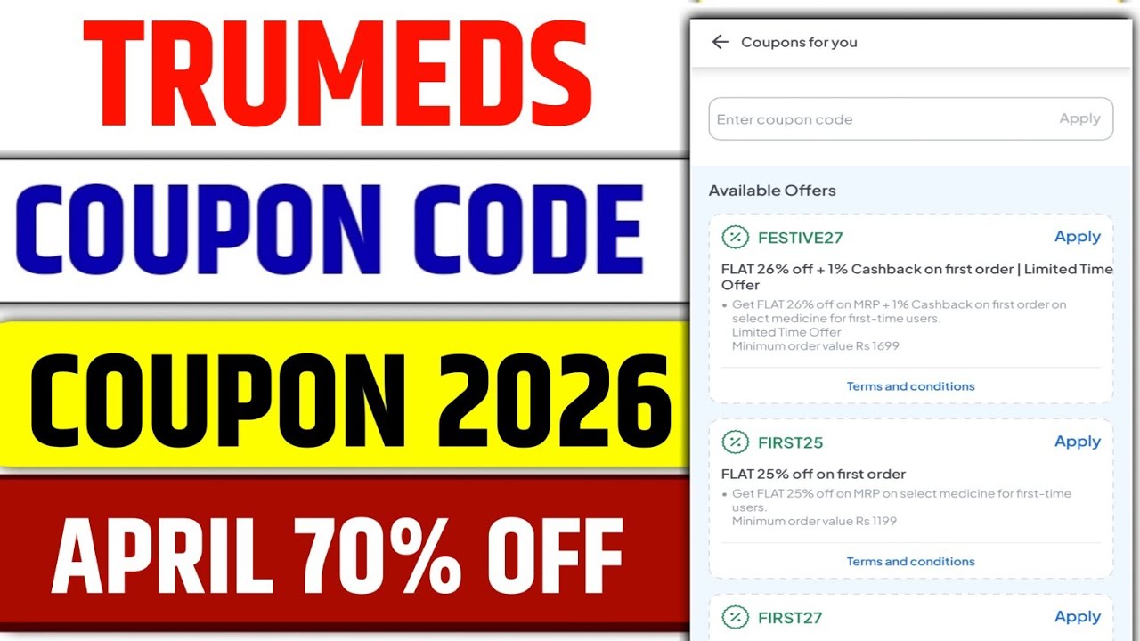 Truemeds Coupon Code 2026 | Truemeds Promo Code 2026 | Truemeds Discount Codes