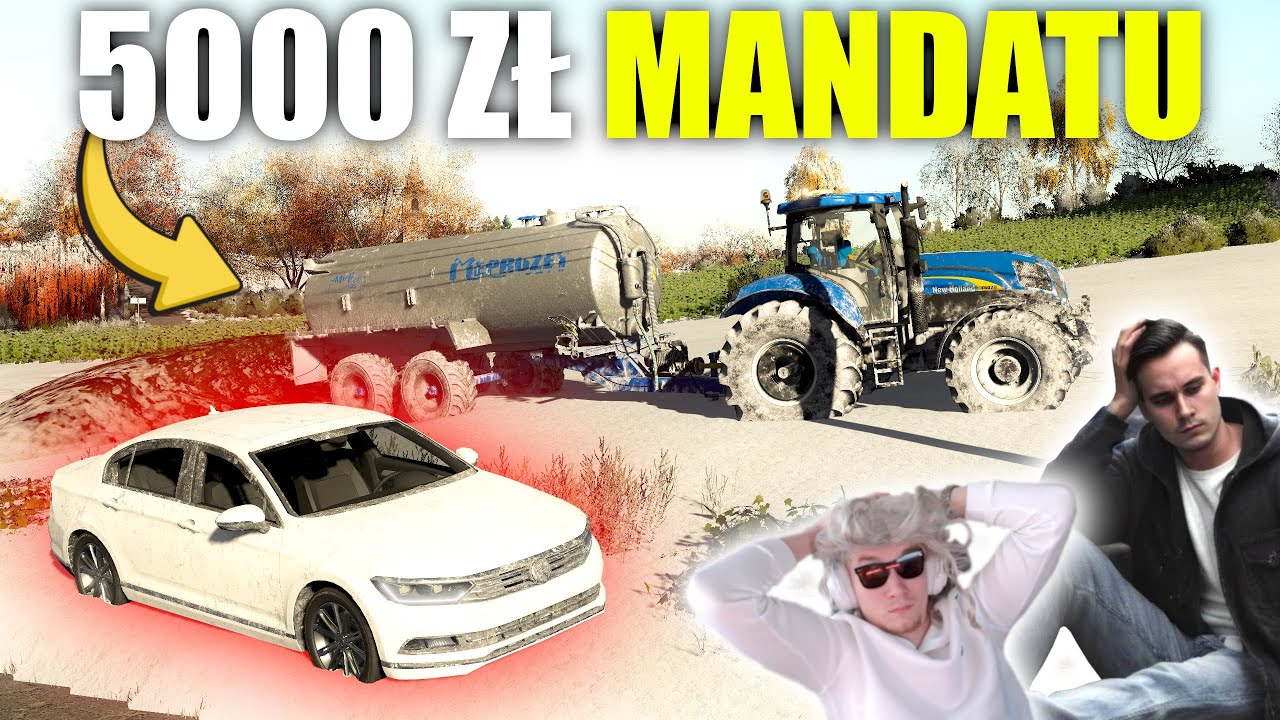 5000 ZŁ MANDATU ZA ROZLEWANIE GNOJOWICY 😲 KTOŚ MNIE ZGŁOSIŁ... 🔵 