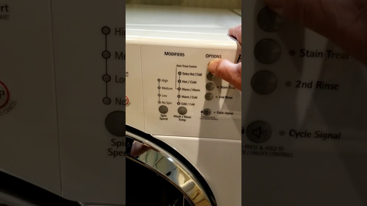Kenmore HE2t diagnostics for error codes