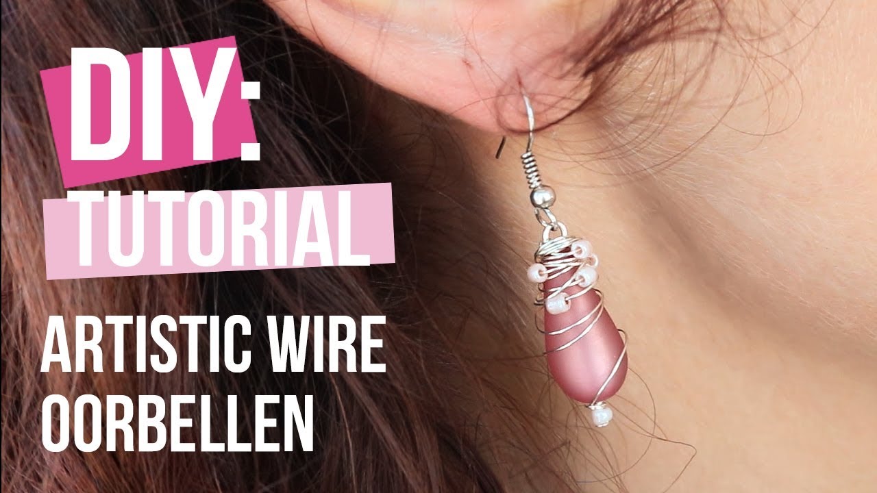 Sieraden maken: Oorbellen met Artistic wire ♡ DIY