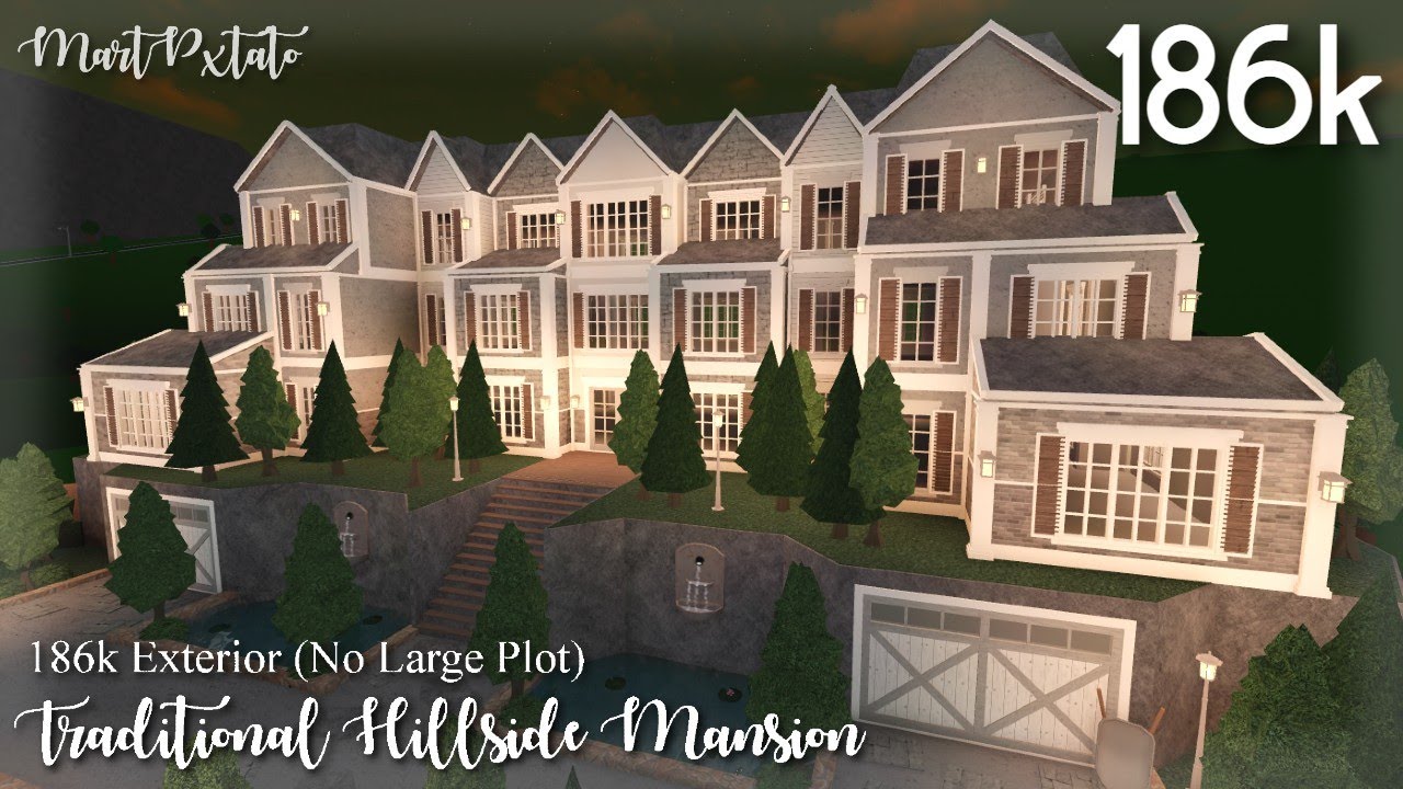 186k Traditional Hillside Mansion (Exterior) No Large Plot | MartPxtato