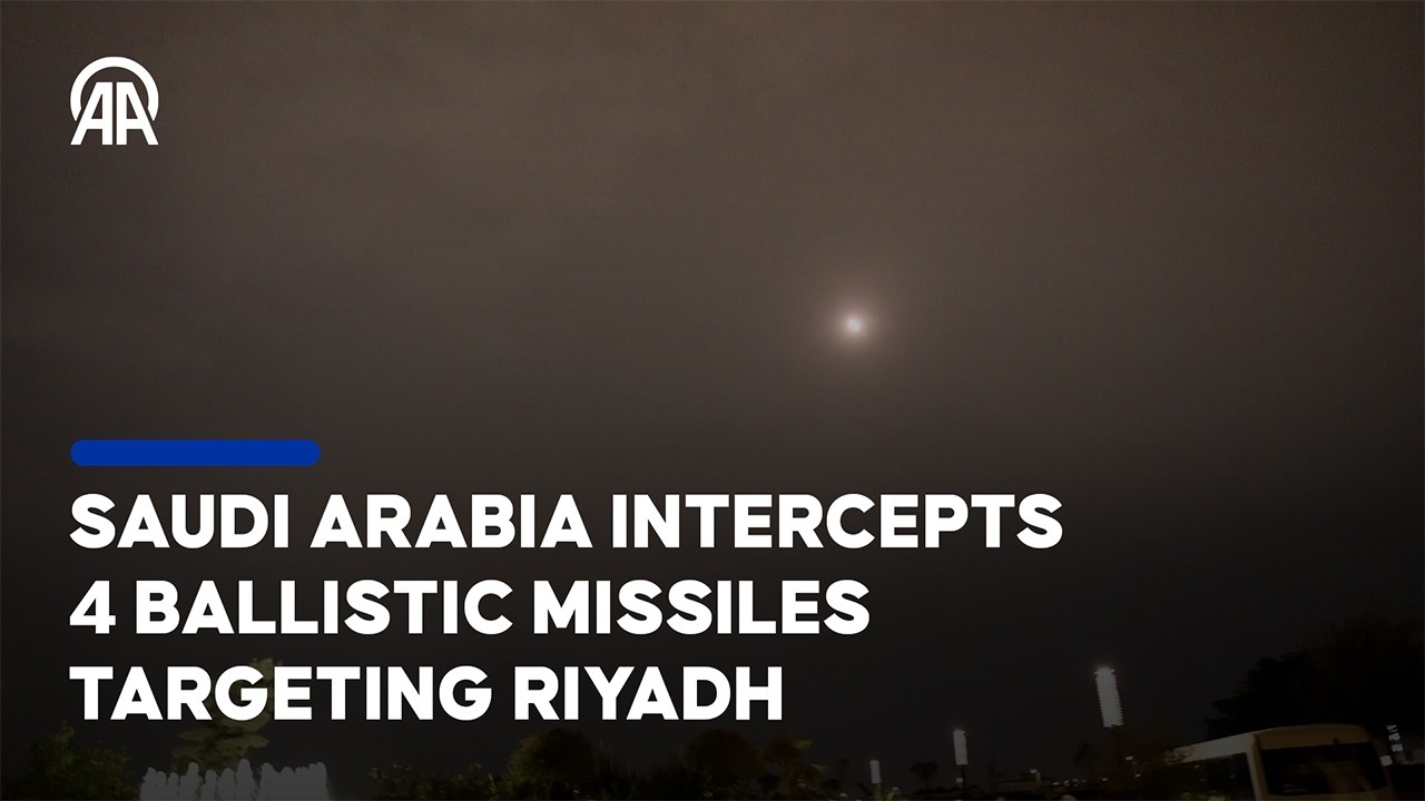 Saudi Arabia intercepts 4 ballistic missiles targeting Riyadh